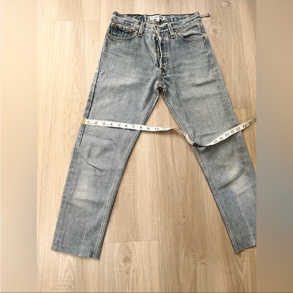 Redone vintage levi’s 501 cropped jeans - Picture 8 of 11